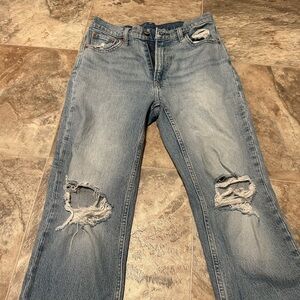 GAP Light Blue Distressed Boyfriend Jeans